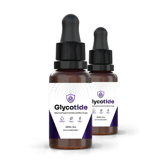 Glucotide blood sugar support liquid drops bottles